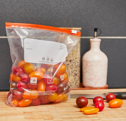 Reusable Ziplock Food Storage Bags (50PCS) – Leakproof, BPA Free & Reusable