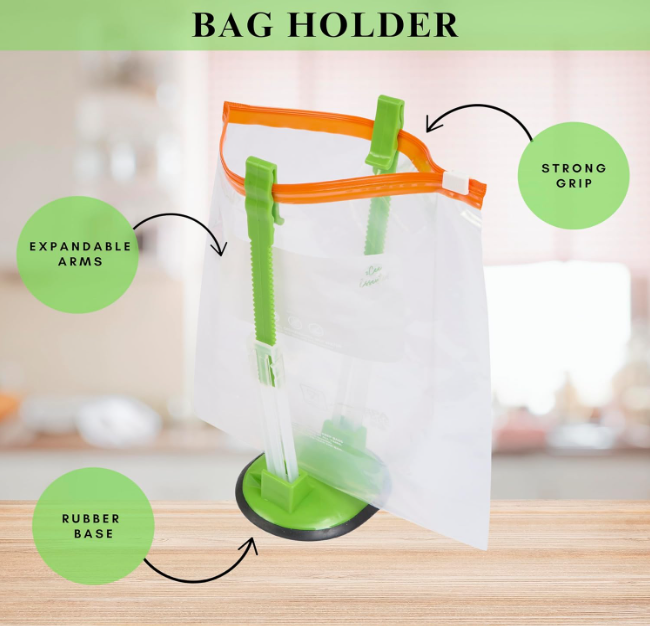 Reusable Ziplock Food Storage Bags (50PCS) – Leakproof, BPA Free & Reusable