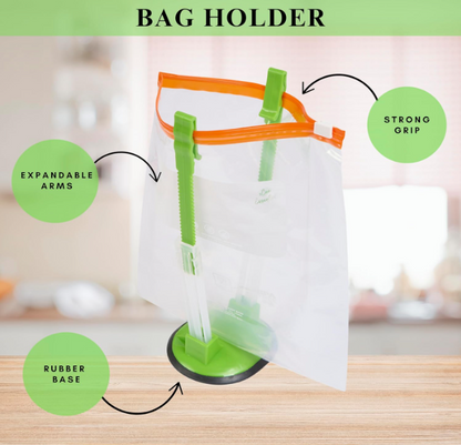 Reusable Ziplock Food Storage Bags (50PCS) – Leakproof, BPA Free & Reusable